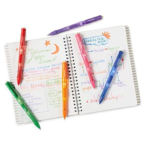 Paper Mate Clearpoint Color Lead and Eraser Mechanical Pencil Refills ...