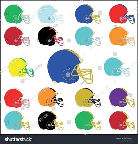 Nfl Team Helmets Clipart