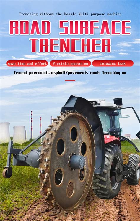 Tractor Driven Easy Operation Disc Trencher/ditcher Agricultural ...