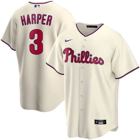 Youth Philadelphia Phillies Bryce Harper Nike Cream Alternate 2020 ...