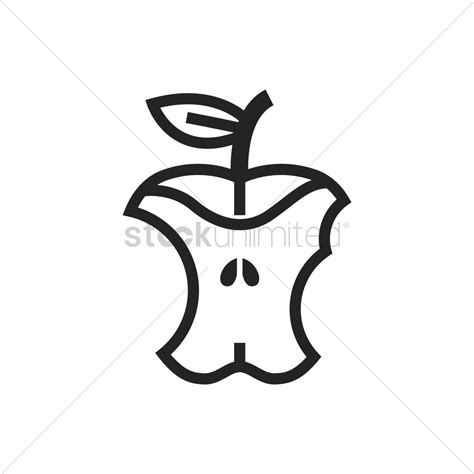 Bitten Apple Drawing | Free download on ClipArtMag