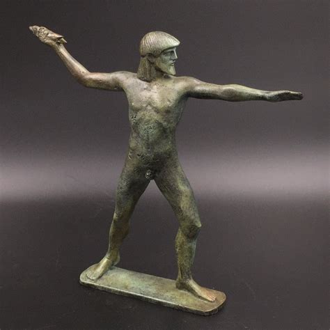 Zeus Statue - 8 inches Tall in Bronze - Made in Greece - Omen - Psychic ...