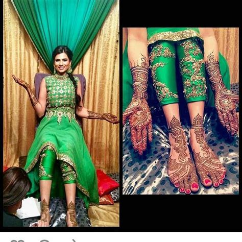 Mehendi outfits, Mehndi outfit, Indian bridal outfits