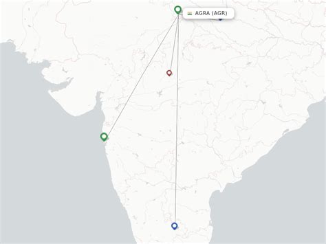 Direct (non-stop) flights from Agra (AGR) - FlightsFrom.com