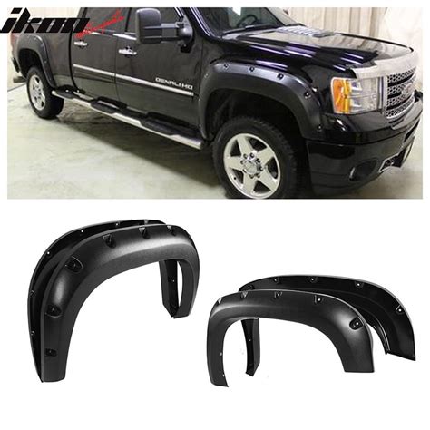 Compatible with 07-13 GMC Sierra 1500 Pocket Style Fender Flares ...