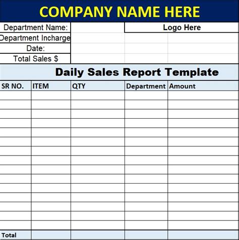 Download Daily Customers Sales Report Template Archives - Free Report Templates