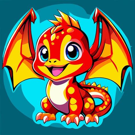Premium Vector | Adventures in Fantasy Vector Cartoon Dragon Art