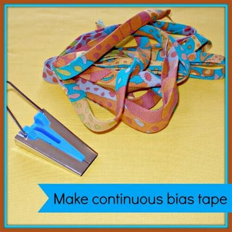 How to Make Continuous Bias Tape – Sewing Tutorial – Sewing