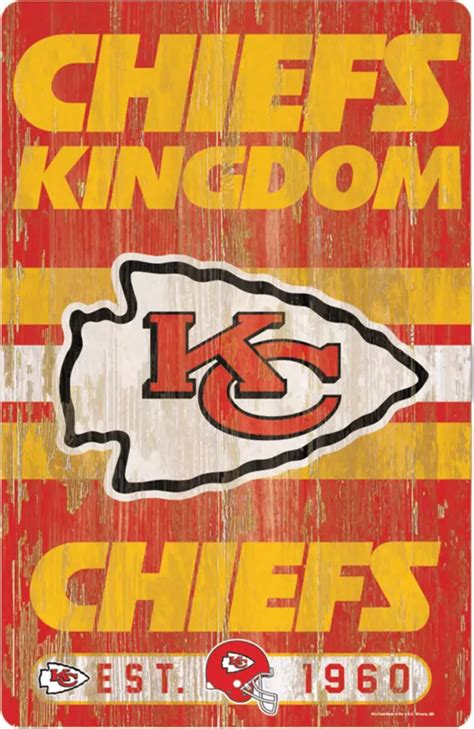 WinCraft Kansas City Chiefs 11'' x 17'' Slogan Sign | Dick's Sporting Goods