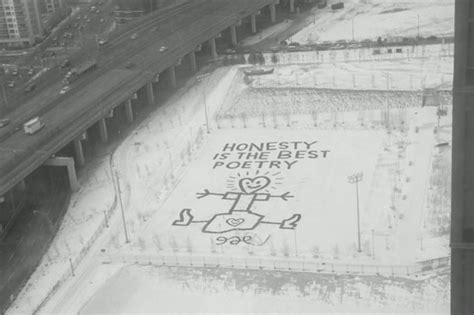 Snow Art Declares: Honesty is the Best Poetry