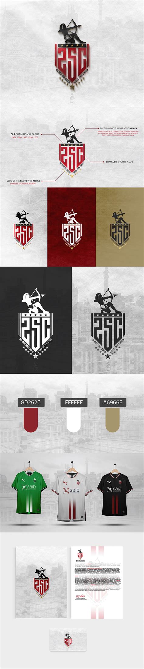 Logo | Zamalek SC African club of the century :: Behance