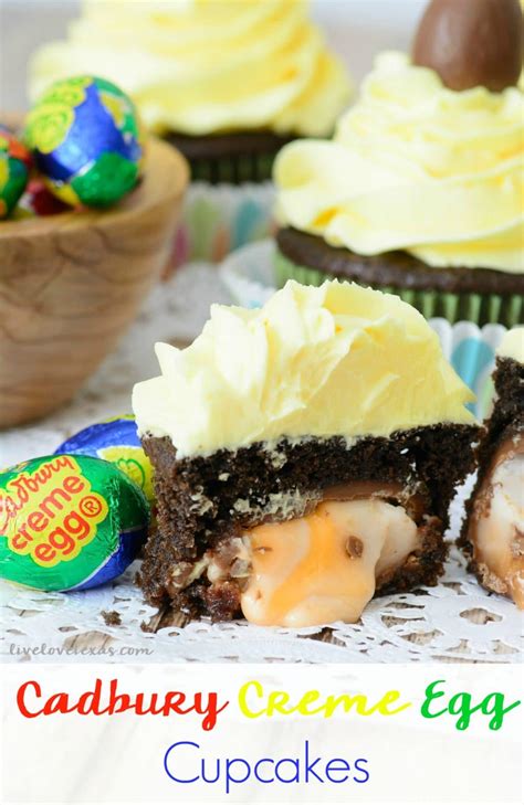 Cadbury Creme Egg Cupcakes Recipe + Buttercream Frosting