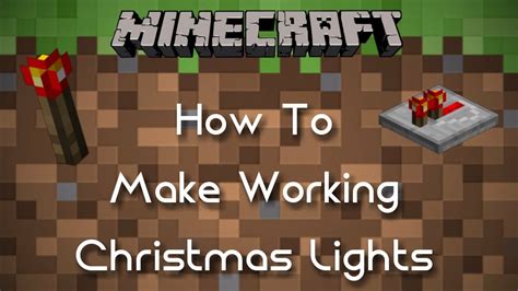 How To Make Working Christmas Lights | Minecraft Restone Tutorial - YouTube