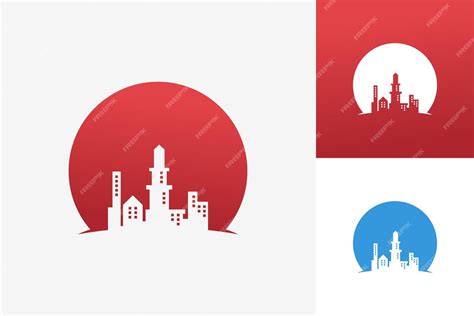 Premium Vector | Town logo template design vector, emblem, design ...