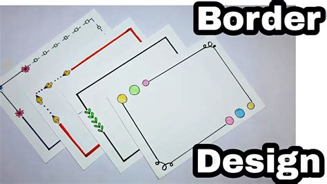 4Corner Design/Border Designs for Project/Project File Decoration/Corner Border Design for ...