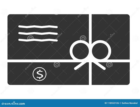 Gift Card Icon in Trendy Flat Style on White Background. Stock Illustration - Illustration of ...