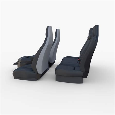 Tesla Cybertruck Seats Dark 3D model | CGTrader