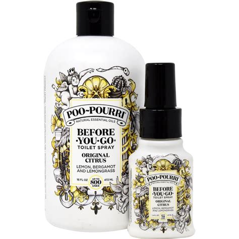 Poo Pourri Original 16-Ounce Refill Bottle and 1.4-Ounce | eBay