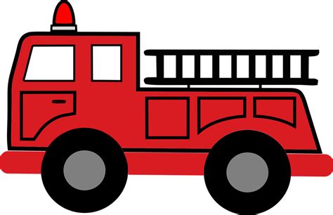 Fire Truck Hook And Ladder - Free vector graphic on Pixabay