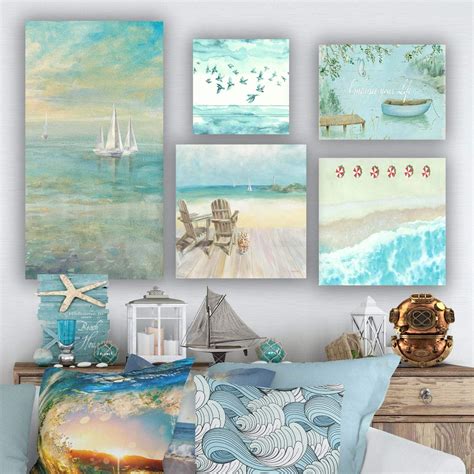 Decorative coastal wall art sets gallery walls – Artofit