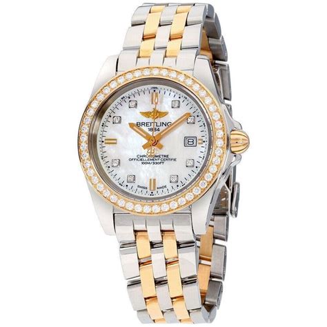 Breitling Women's C7133053-A803-792C Galactic Two-Tone Stainless Steel Watch | Womens watches ...