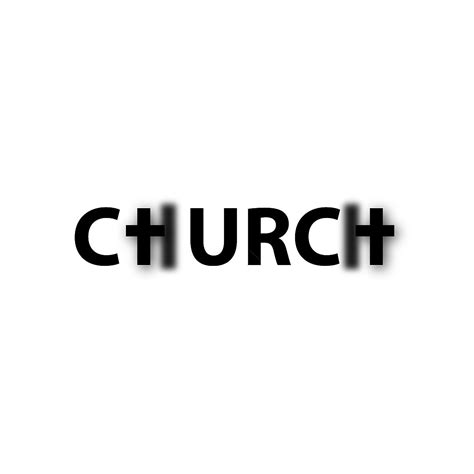 Church Design Vector Design Images, Church Word Art Design, Word Art ...