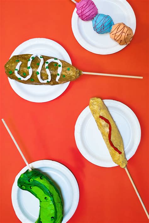 Make DIY Paper-Mâché Food On A Stick