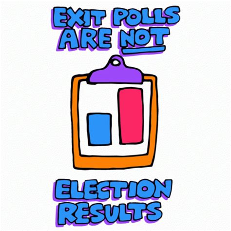 Exit Polls Election Results Sticker - Exit Polls Election Results ...