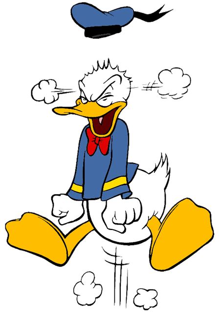 mad donald duck angry - Clip Art Library