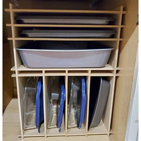 Kitchen Cabinet Baking Pan Storage Organizer, Bakeware Organizer, Kitchen Cabinet Organizer R241 ...