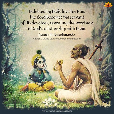 SWEETNESS OF GOD'S RELATIONSHIP WITH HIS DEVOTEES- SWAMI MUKUNDANANDA QUOTE DEVOTIONAL ...