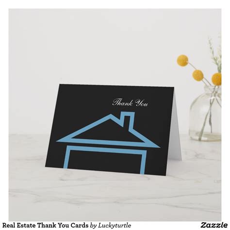 Real Estate Thank You Cards | Zazzle | Thank you cards, Cards, Personalized note cards