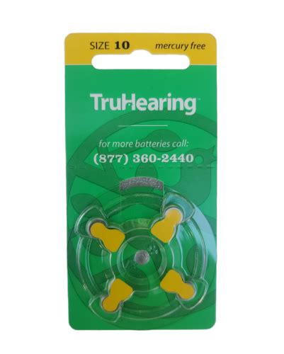 TruHearing Hearing Aid Batteries Size 10 | eBay