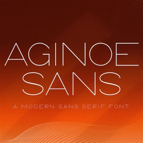 Aginoe - Modern Sans Serif Font | Modern sans serif fonts, Modern sans ...