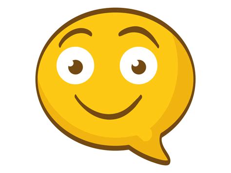Speech Bubble Shaped Emoji PNG Transparent Emoji - Freepngdesign.com