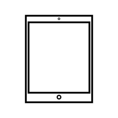 Tablet Outline Vector Art, Icons, and Graphics for Free Download