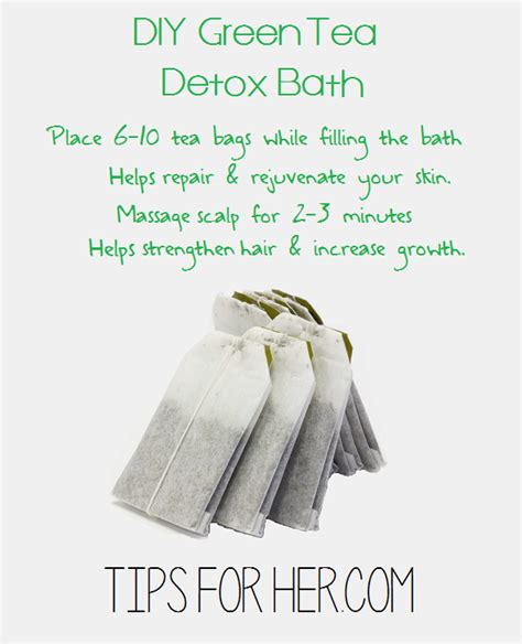 DIY Green Tea Detox Bath