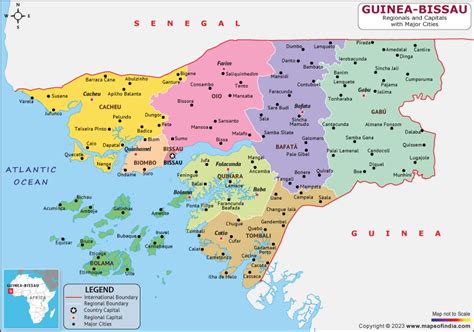 Guinea Bissau Map | HD Map of the Guinea Bissau