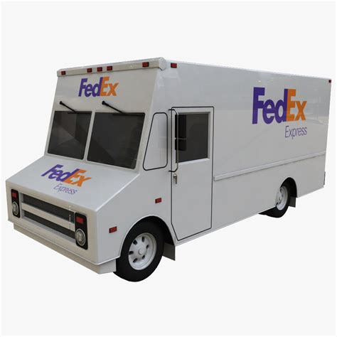 FedEx Delivery Truck 3D Model $15 - .max .3ds .dae .fbx .obj - Free3D