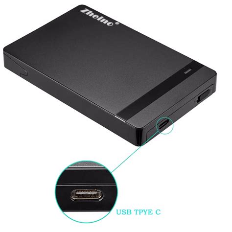 Zheino 2.5" SATAIII 240GB SSD with USB Type C C External Hard Drive ...