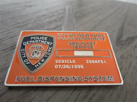 NYPD FUEL DISPENSING System Card Challenge Coin #836C $24.99 - PicClick