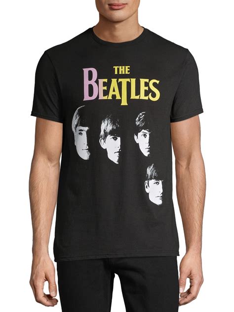 The Beatles - The Beatles Fab Four Men's and Big Men's Graphic T-shirt ...