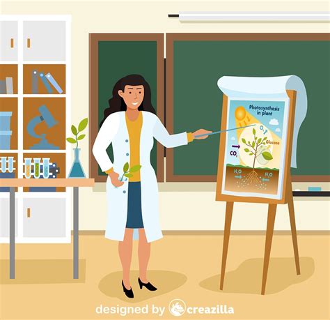 Biology teacher vector. Free download. | Creazilla