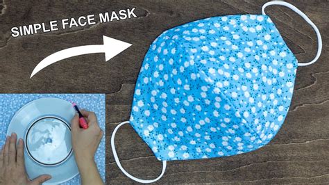 Make Fabric Face Mask at home | DIY Face Mask No Sewing Machine | Easy ...