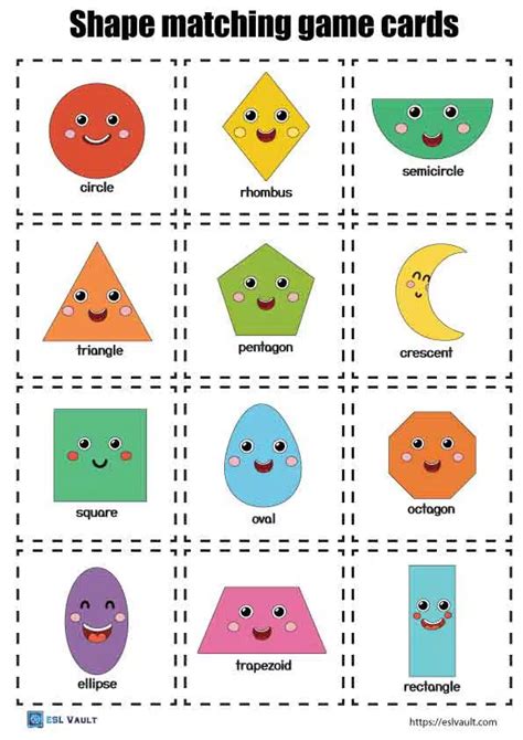 Shapes Printables Matching