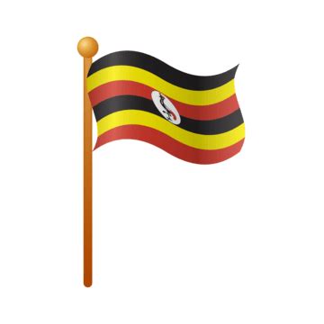 Uganda Flag Clipart Transparent Background, Uganda Flag Png With ...