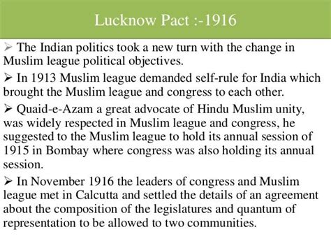 Lucknow pact