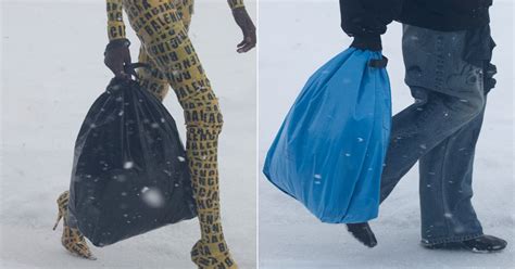 Balenciaga's Trash-Bag Pouch Inspires Social Media Reactions | POPSUGAR Fashion