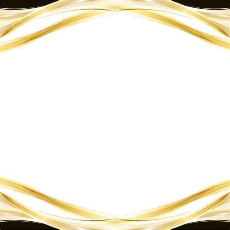 Abstract Curve Black Gold Gradient Border, Curve, Frame, Golden Gradient PNG and Vector with ...