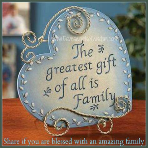 Daveswordsofwisdom.com: Family - The Greatest Gift